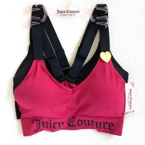 JUICY COUTURE 2 BRALETTES BUNDLE SET size Medium - Picture 1 of 5